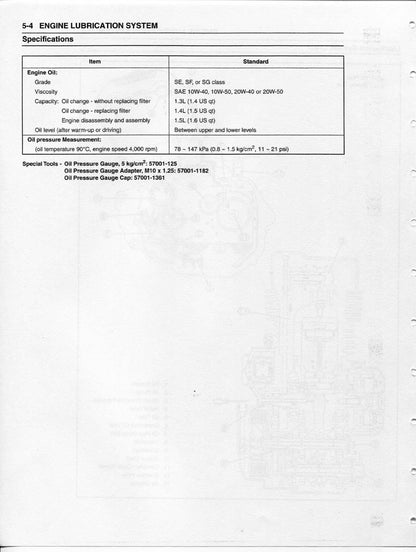 Kawasaki Super Sherpa KL250 Motorcycle Service Manual | 2001-2009 - sample page 10
