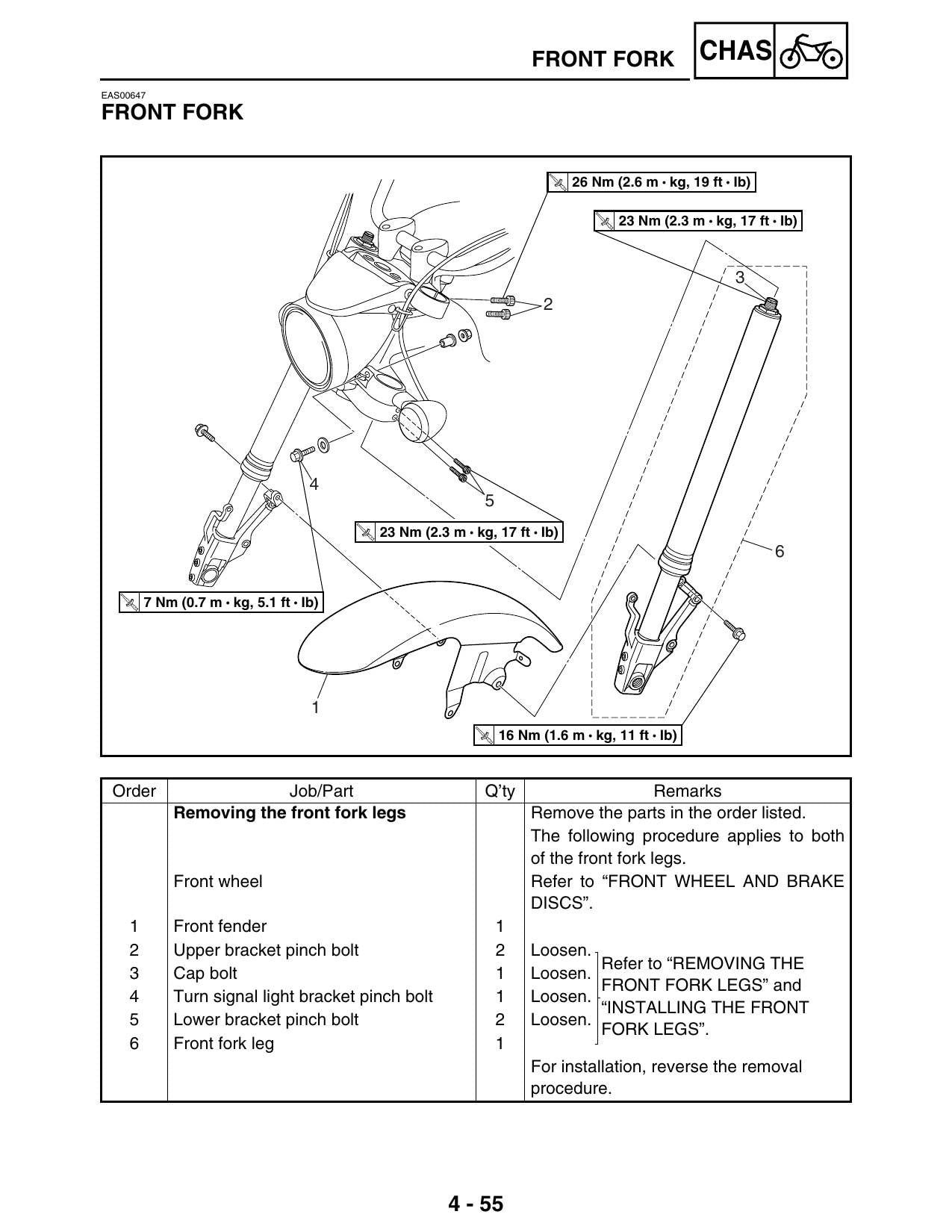 Yamaha XV1700 Road Star Motorcycle Service Manual | 2001-2005 - sample page 7
