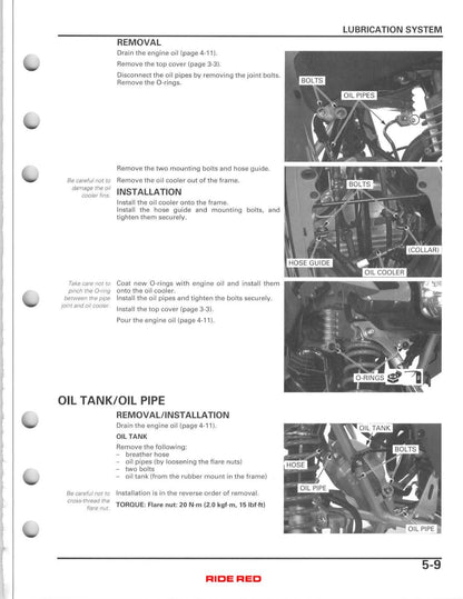 Honda TRX400EX TRX400X ATV Service Manual | 2005-2009 - sample page 9