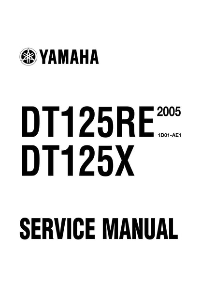 Yamaha DT125RE DT125X Motorcycle Service Manual | 2005-2009 - sample page 2