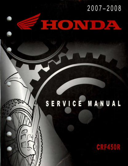 Honda CRF450R Motorcycle Service Manual | 2007-2008 - sample page 2