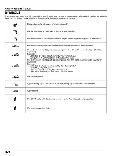 Honda CGX125 Motorcycle Service Manual | 2011-2015 - sample page 6