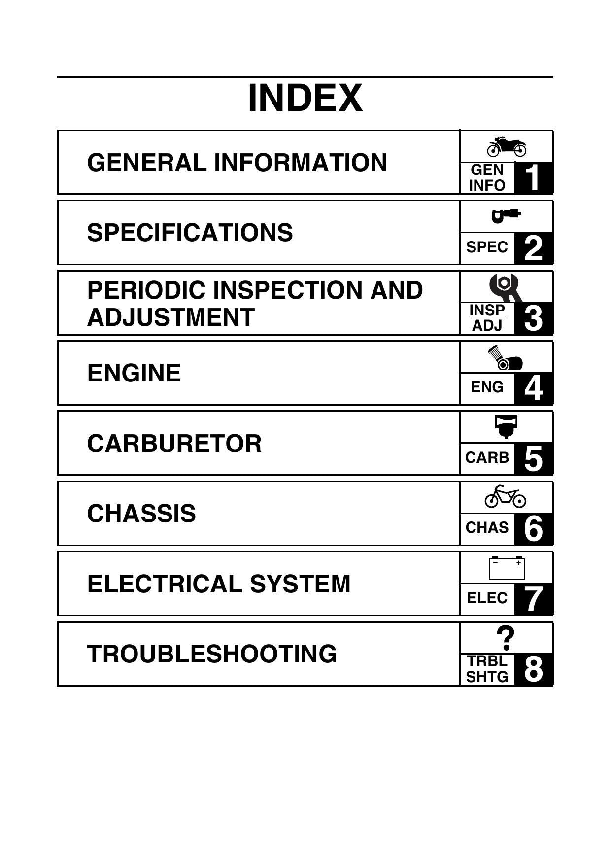 Yamaha XT125 Motorcycle Service Manual | 2006-2010 - sample page 3