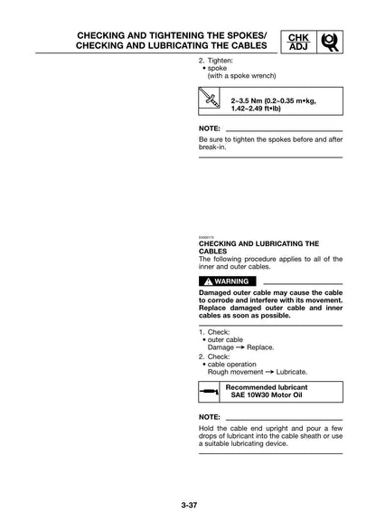 Yamaha DT125RE DT125X Motorcycle Service Manual | 2005-2009 - sample page 5