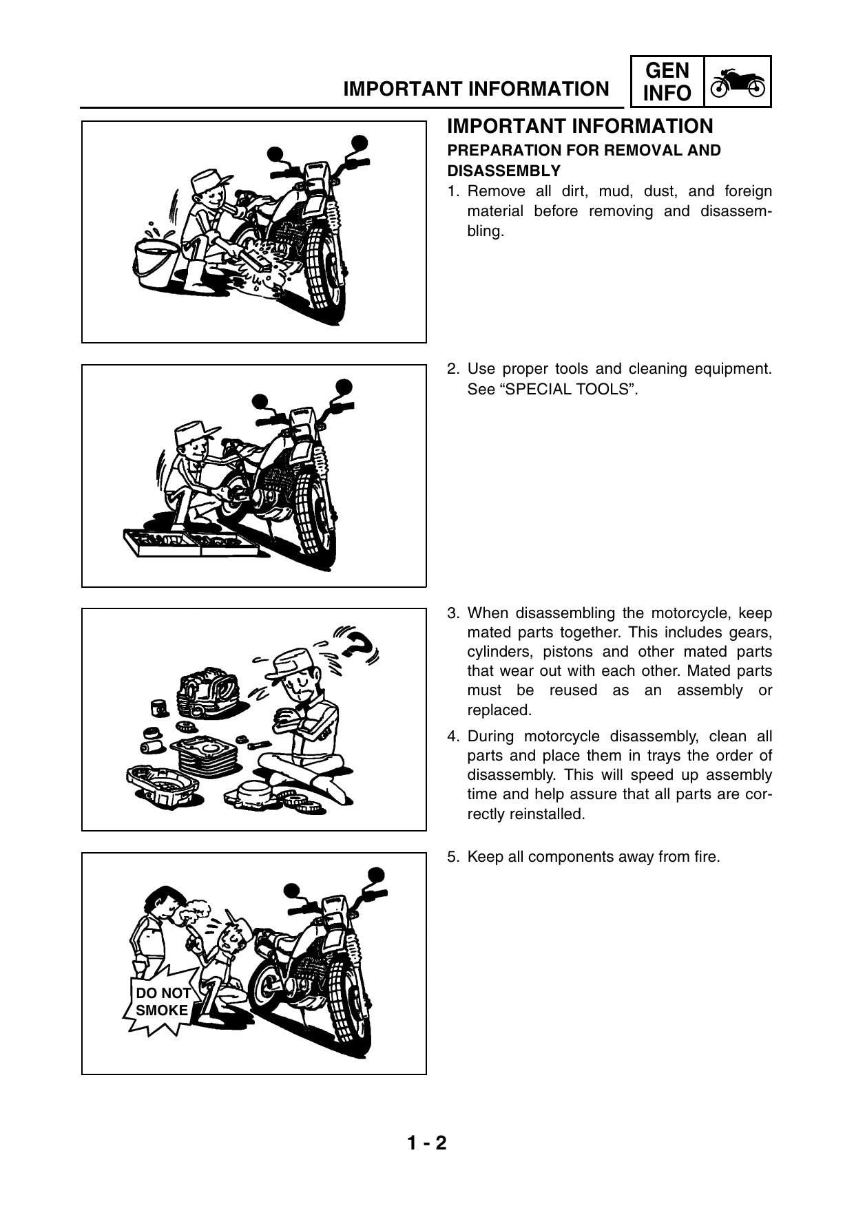 Yamaha XT125 Motorcycle Service Manual | 2006-2010 - sample page 5