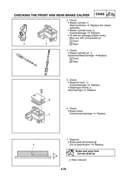 Yamaha DT125RE DT125X Motorcycle Service Manual | 2005-2009 - sample page 6