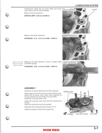 Honda CRF450R Motorcycle Service Manual | 2007-2008 - sample page 4