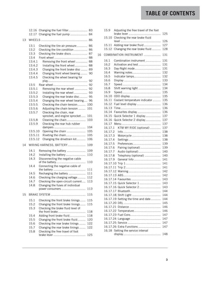KTM 390 Duke Motorcycle Service Manual | 2017-2021 - sample page 9