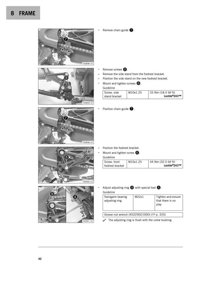 KTM 390 Duke Motorcycle Service Manual | 2017-2021 - sample page 3