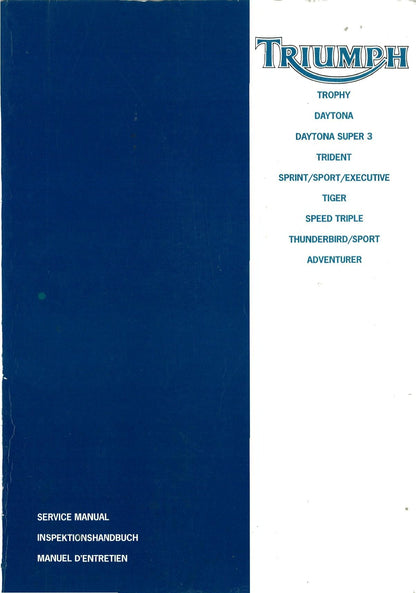 Triumph T300 750 1200 Motorcycle Service Manual | 1991-1999 - sample page 2