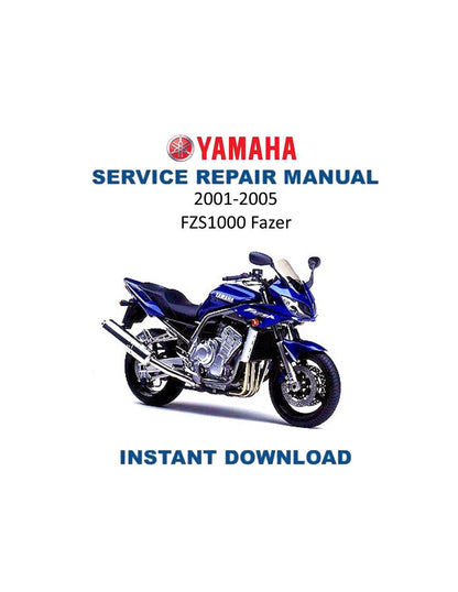 Yamaha FZS1000 Fazer Motorcycle Service Manual | 2001-2005 - Service Manual PDF Instant Download