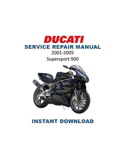 Ducati Supersport 900 Motorcycle Service Manual | 2001-2005 - Service Manual PDF Instant Download