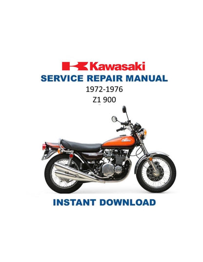 Kawasaki Z1 900 Motorcycle Service Manual | 1972-1976 - Service Manual PDF Instant Download