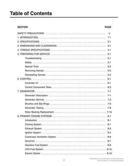Onan KY KYD RV GenSet Generator Service Manual | 2006-2010 - sample page 7