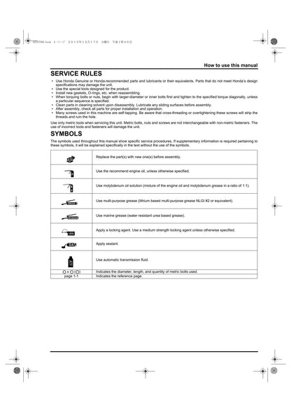 Honda WB30XH2 Water Pump Service Manual | 2013-2017 - sample page 7