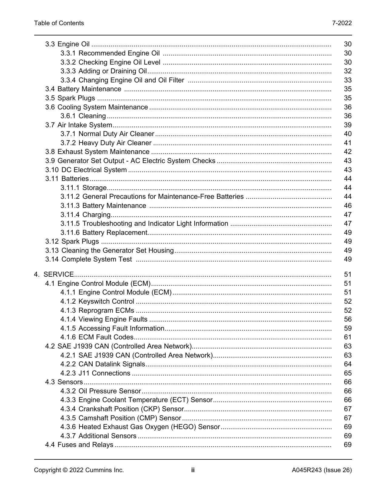 Cummins C20 C60 N6 N6H Generator Set Service Manual | 2022-2026 - sample page 6