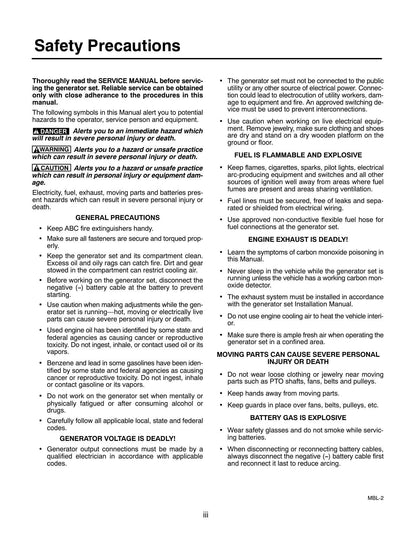 Cummins Onan Microlite 4000 KY RV Generator Service Manual | 1994-2018 - sample page 8