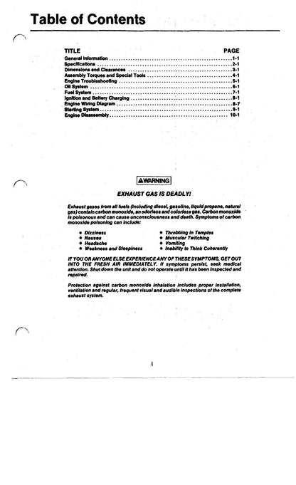 Onan Toro Power Plus P216 P218 P220 P224 Tractor Service Manual - sample page 7