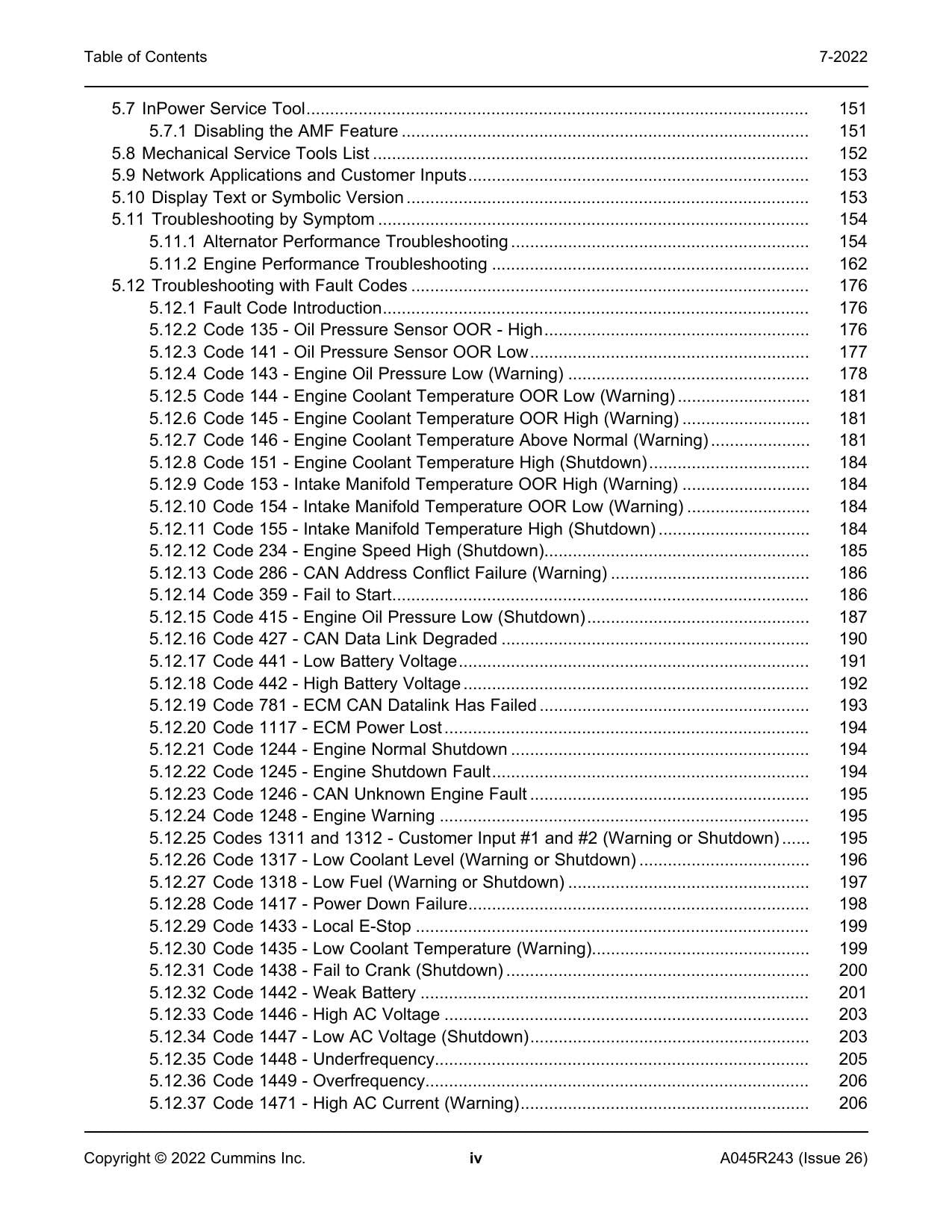 Cummins C20 C60 N6 N6H Generator Set Service Manual | 2022-2026 - sample page 8