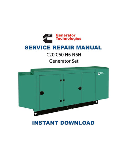 Cummins C20 C60 N6 N6H Generator Set Service Manual | 2022-2026 - Service Manual PDF Instant Download