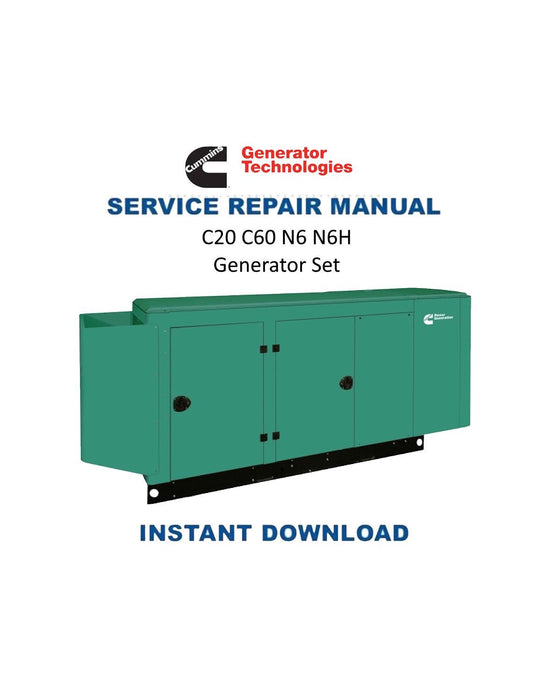 Cummins C20 C60 N6 N6H Generator Set Service Manual | 2022-2026 - Service Manual PDF Instant Download