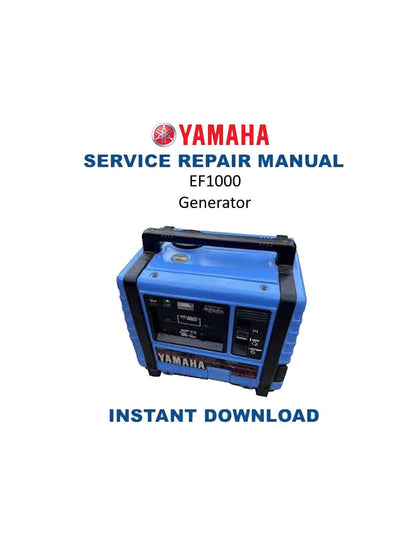 Yamaha EF1000 Generator Service Manual | 1995-1999 - Service Manual PDF Instant Download
