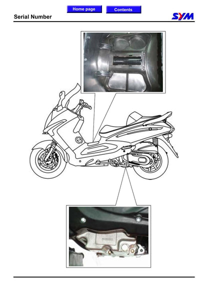 SYM GTS 250 Joymax 250 Scooter Service Manual | 2005-2009 - sample page 3