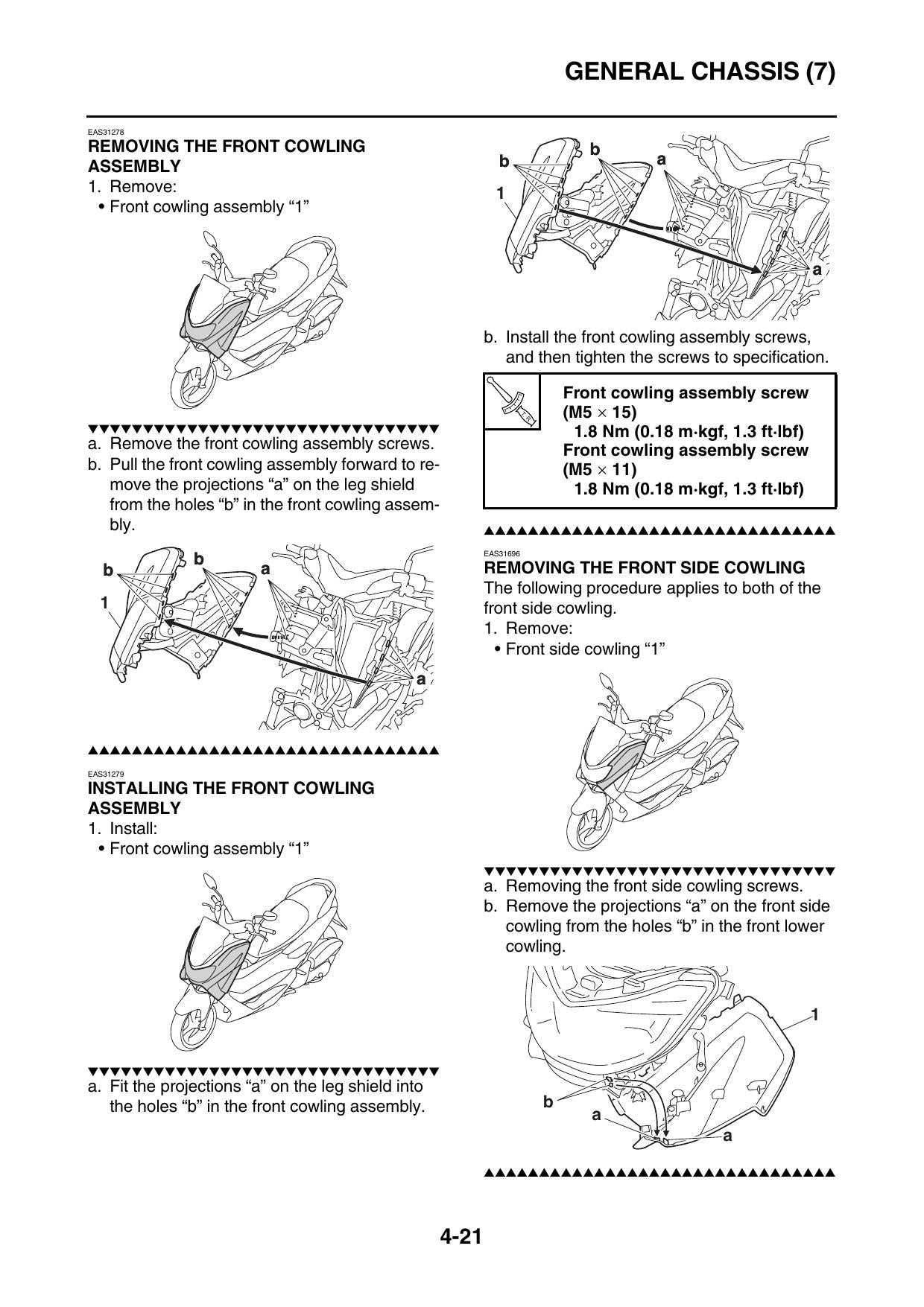 Yamaha NMAX GPD150-A Scooter Service Manual | 2015-2019 - sample page 5