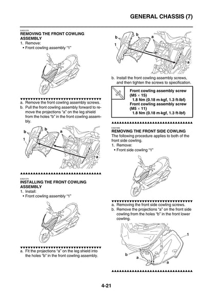 Yamaha NMAX GPD150-A Scooter Service Manual | 2015-2019 - sample page 5