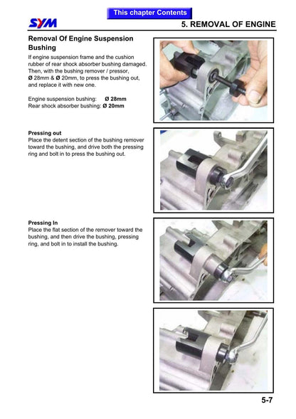 SYM Euro MX 125 Motorcycle Service Manual | 2003-2007 - sample page 7