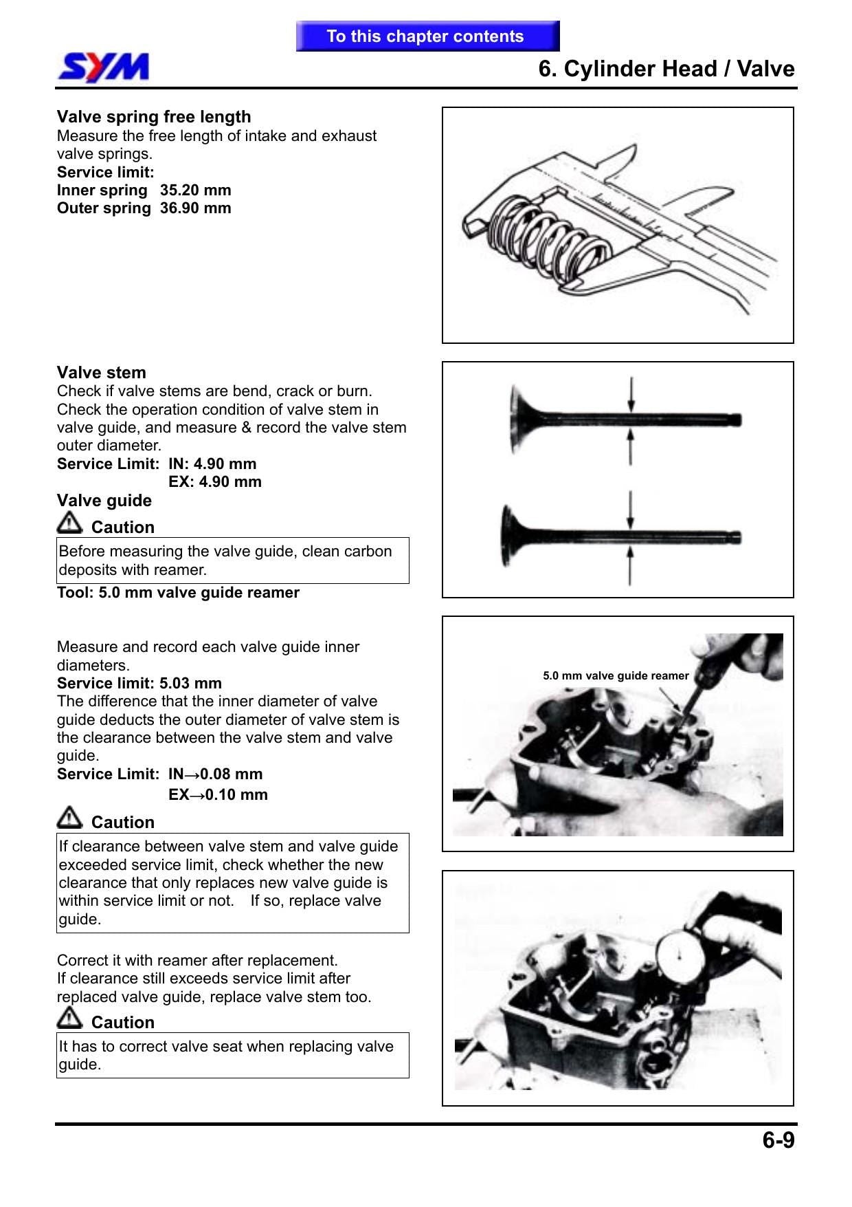 SYM GTS 250 Joymax 250 Scooter Service Manual | 2005-2009 - sample page 7