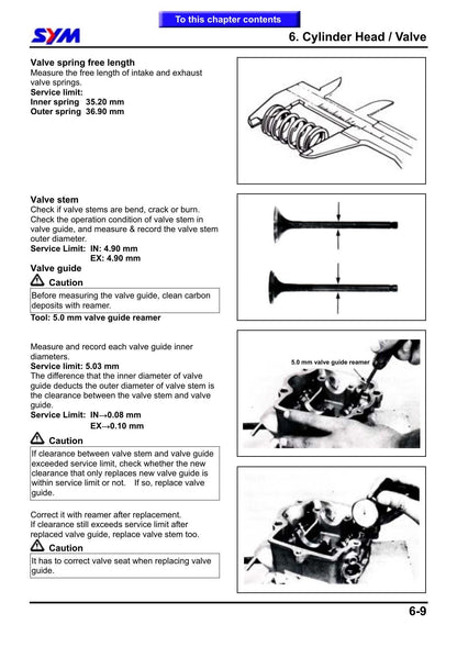 SYM GTS 250 Joymax 250 Scooter Service Manual | 2005-2009 - sample page 7