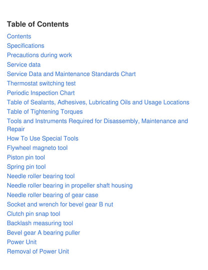 Tohatsu 9.9 HP Outboard Service Manual | 2000-2004 - sample page 6