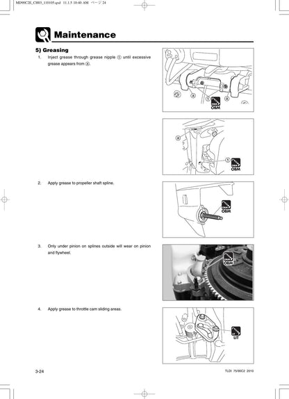 Tohatsu MD 75 90 C2 TLDI Outboard Service Manual | 2010-2014 - sample page 1