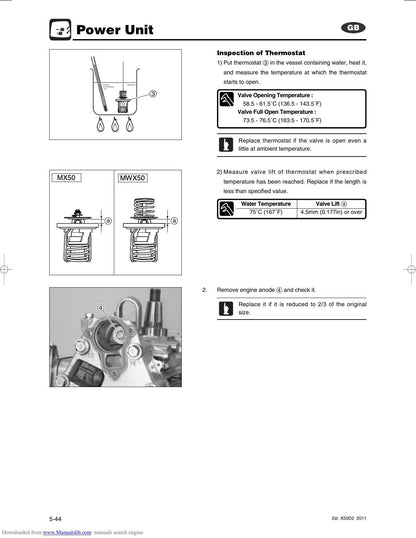 Tohatsu MX 50D2 MWX 50D2 Outboard Service Manual | 2011-2015 - sample page 1