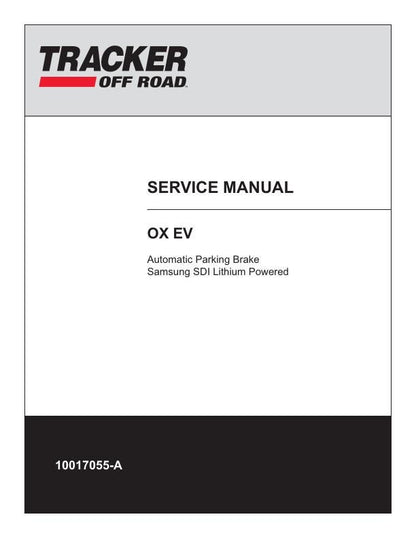 Tracker Offroad OX EV UTV Service Manual | 2023-2026 - sample page 1