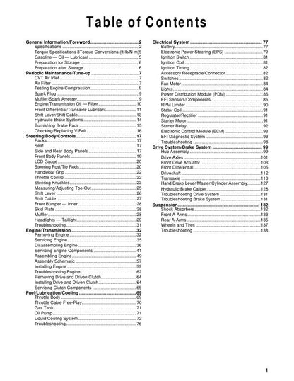 Tracker Offroad 600 ATV Service Manual | 2024-2026 - sample page 3