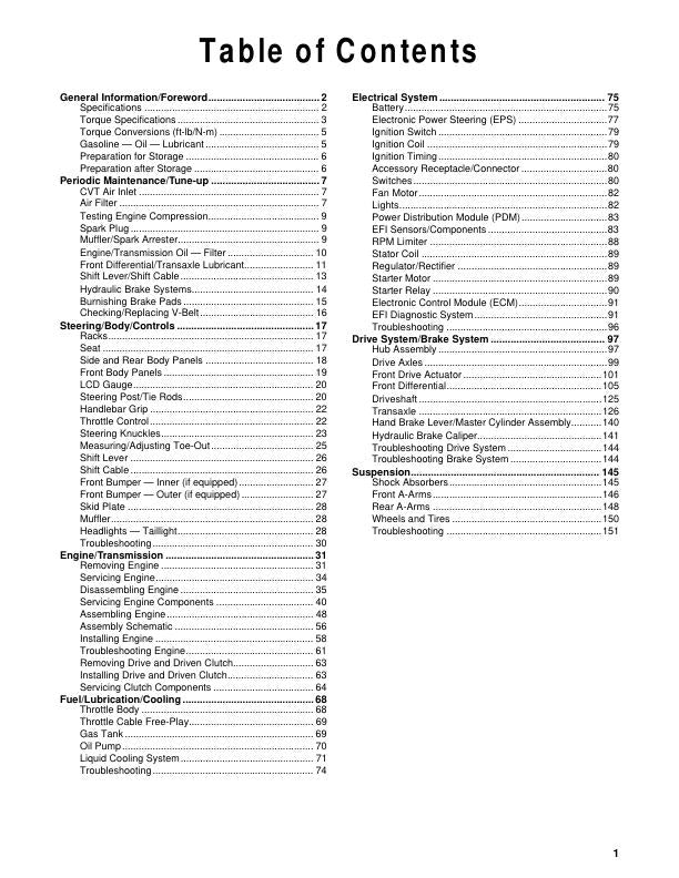 Tracker Offroad 600 ATV Service Manual | 2023 - sample page 3