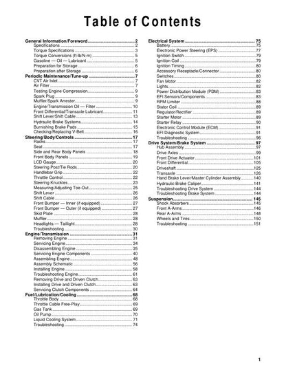 Tracker Offroad 600 ATV Service Manual | 2023 - sample page 3