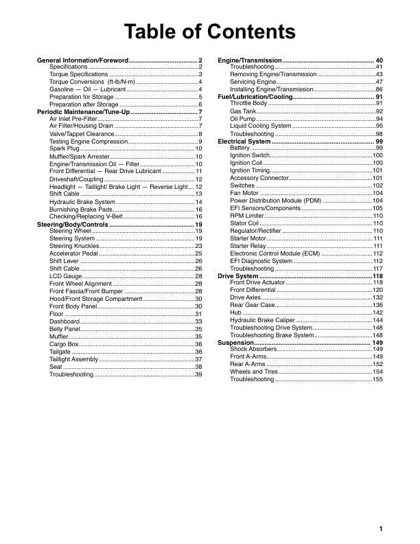 Tracker Offroad 500 S UTV Service Manual | 2022-2026 - sample page 3