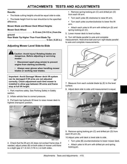 John Deere X700 X720 X724 X728 Tractor Service Manual - sample page 9