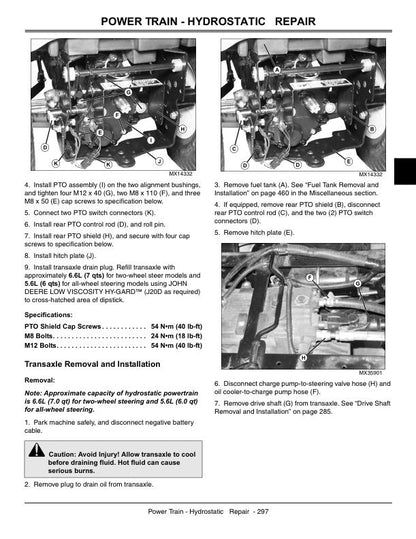 John Deere X700 X720 X724 X728 Tractor Service Manual - sample page 8