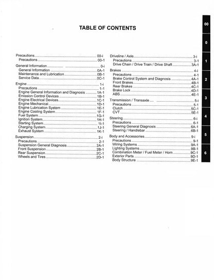 Suzuki Burgman 650 AN650 Scooter Service Manual | 2013-2016 - sample page 2