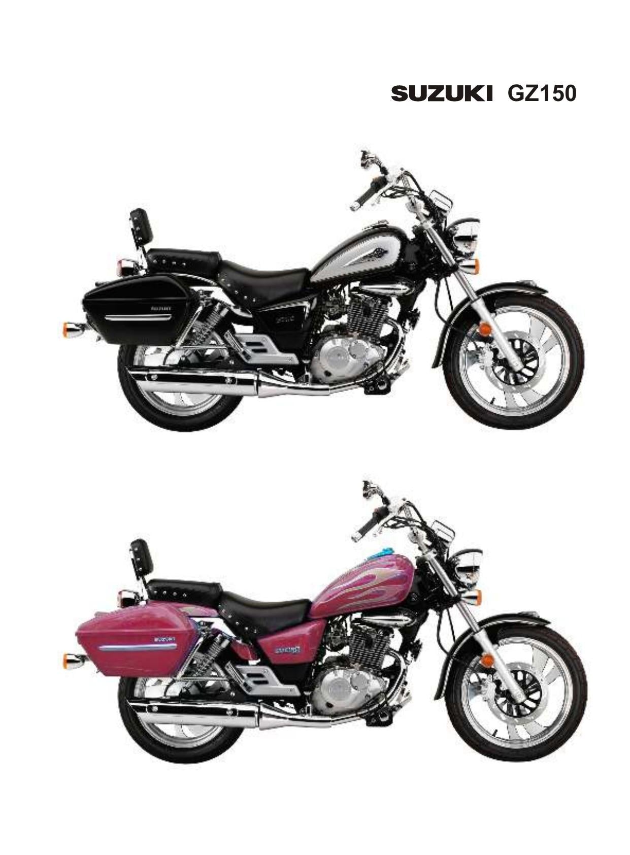 Suzuki GZ150 Motorcycle Service Manual | 2011-2015 - sample page 8