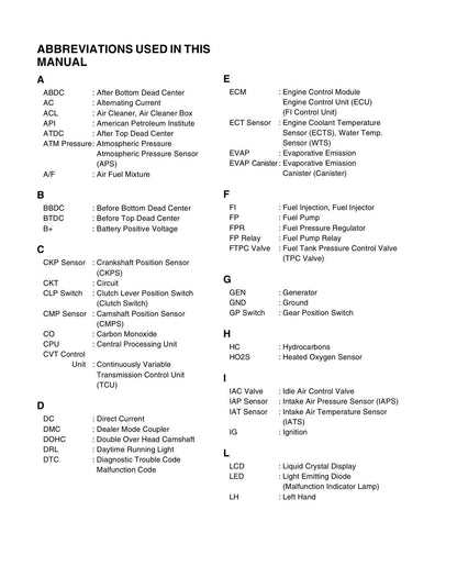 Suzuki AN650 Burgman 650 Scooter Service Manual | 2003-2009 - sample page 5