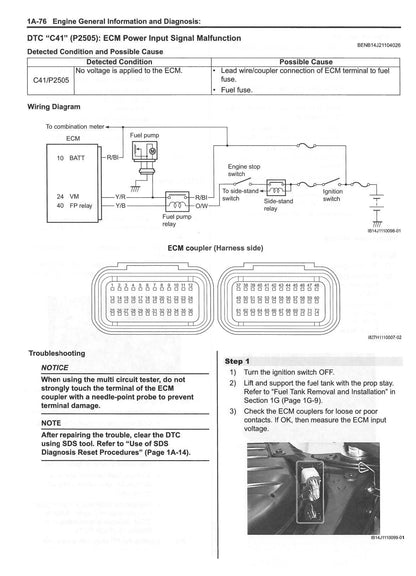 Suzuki GSX-R600 Motorcycle Service Manual | 2010-2014 - sample page 4