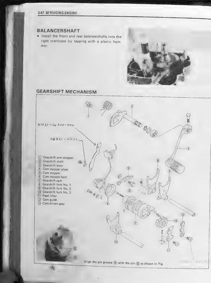 Suzuki DR600S DR500S Motorcycle Service Manual | 1985-1989 - sample page 7