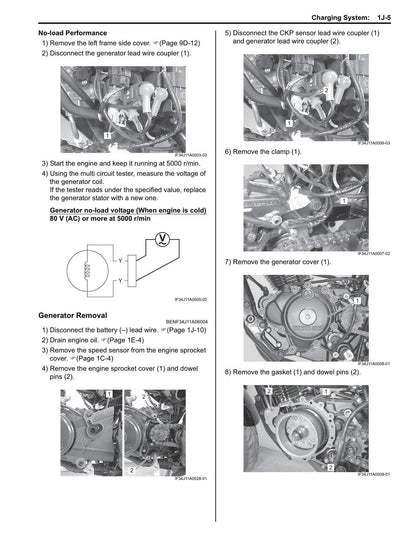 Suzuki GSX150 Motorcycle Service Manual | 2015-2019 - sample page 5
