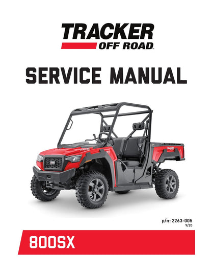 Tracker Off Road 800SX UTV Service Manual | 2021-2025 - sample page 1