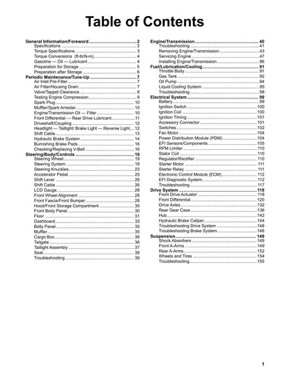Tracker Off Road 500S UTV Service Manual | 2021-2025 - sample page 2